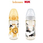 NUK 2 (1080)-Bình Sữa NUK Premium Choice+ Nhựa PPSU 300ml Núm Ti S2-M (Animals)